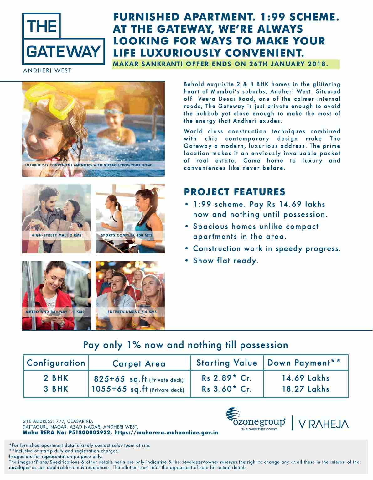 Make your life luxuriously convenient by residing at Ozone The Gateway in Mumbai Update